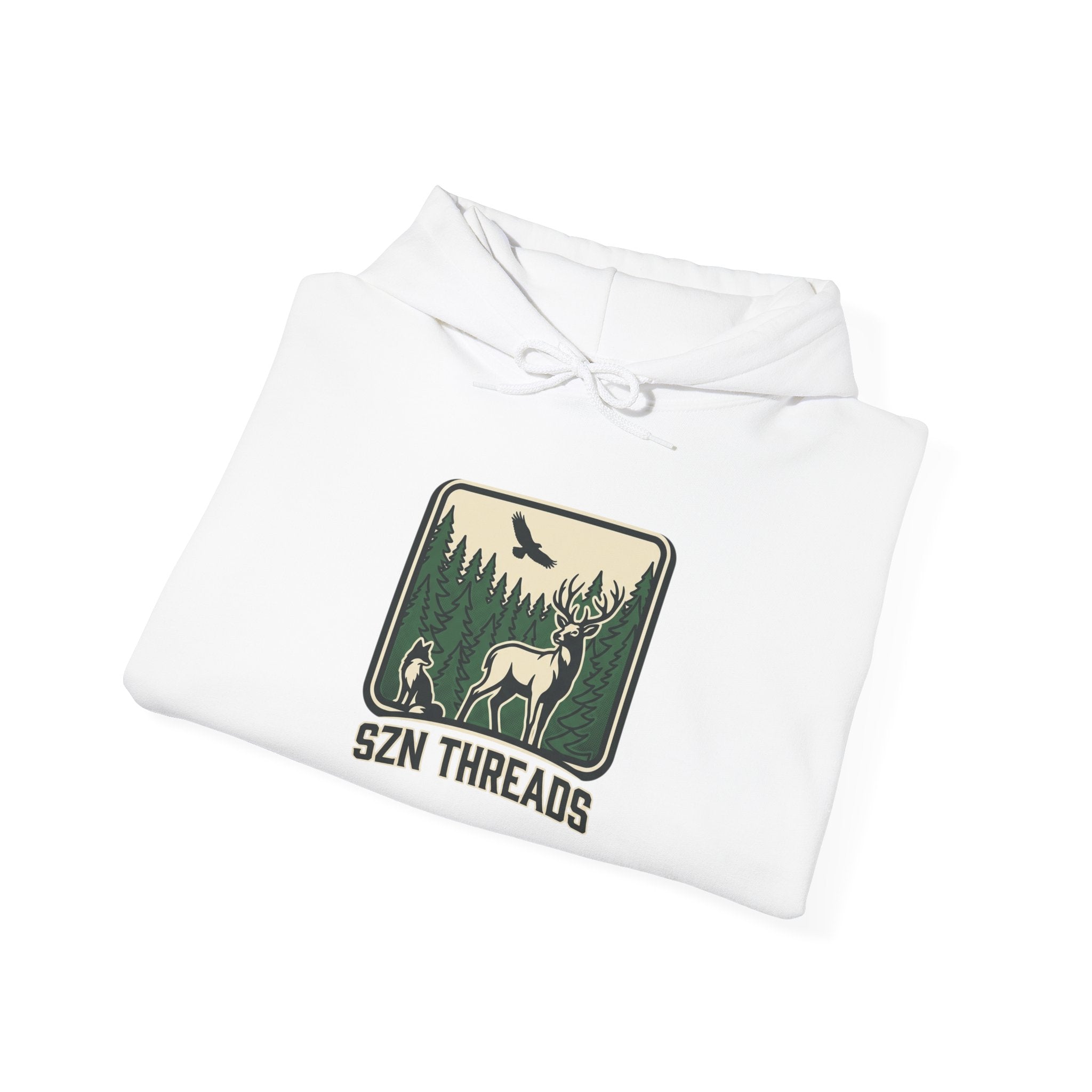 Woman’s Forest Deer Logo Hoodie | SZN THREADS Wilderness Badge