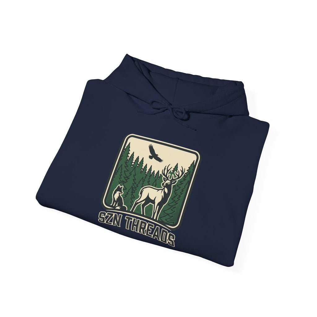 SZN Threads Forest Deer Hoodie — Outdoor Adventure Pullover