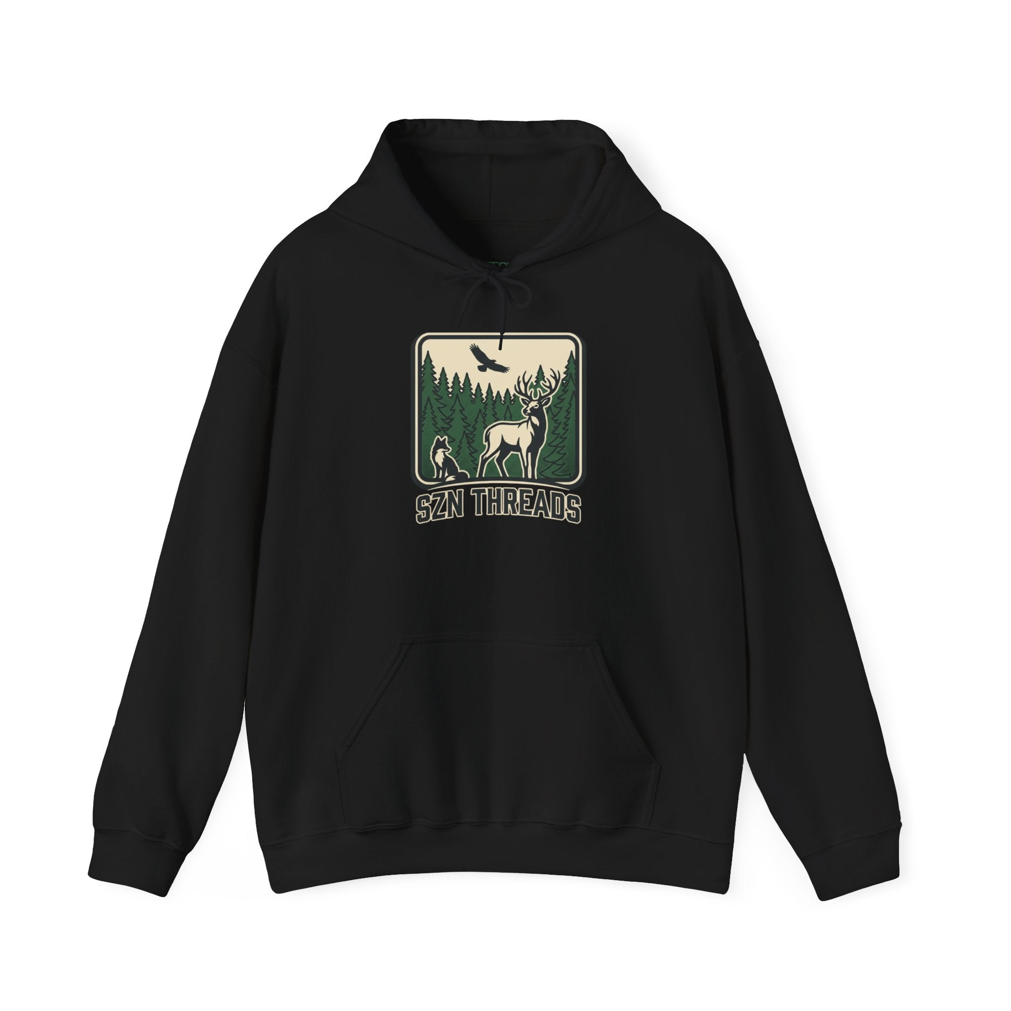 SZN Threads Forest Deer Hoodie — Outdoor Adventure Pullover