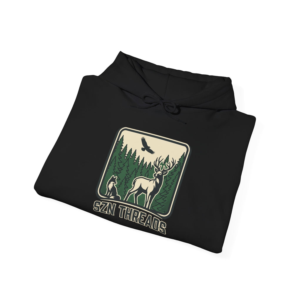 SZN Threads Forest Deer Hoodie — Outdoor Adventure Pullover
