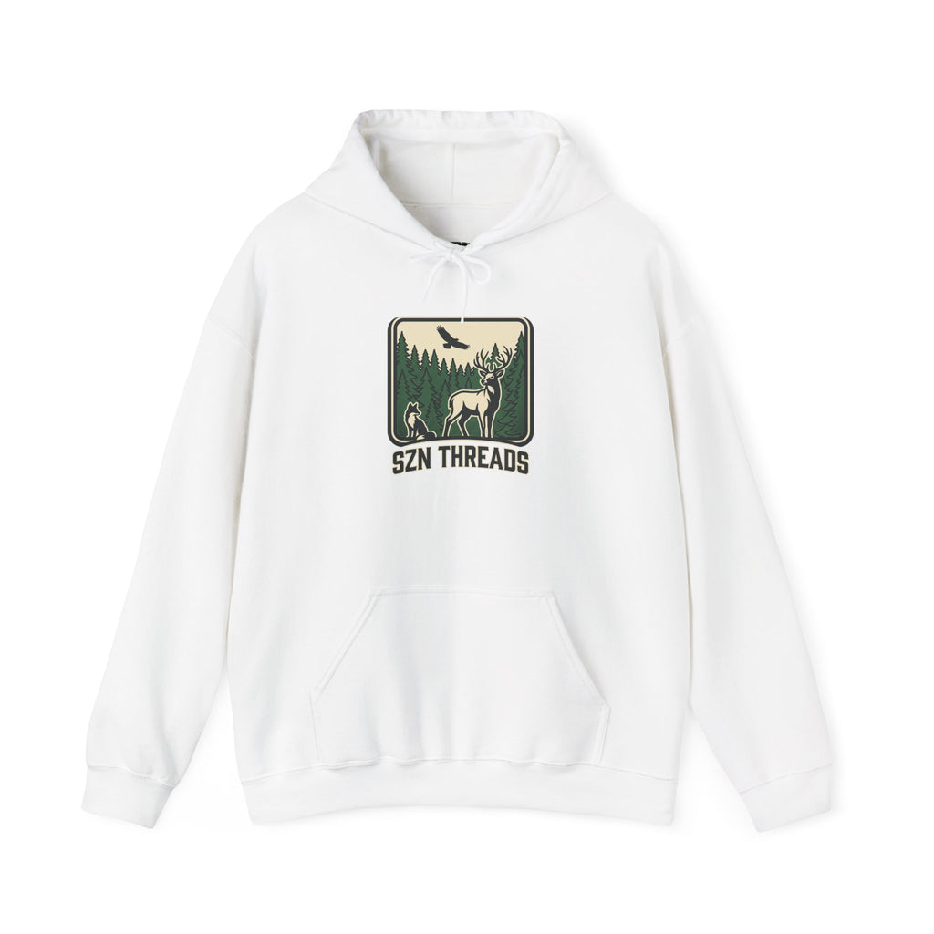 Woman’s Forest Deer Logo Hoodie | SZN THREADS Wilderness Badge