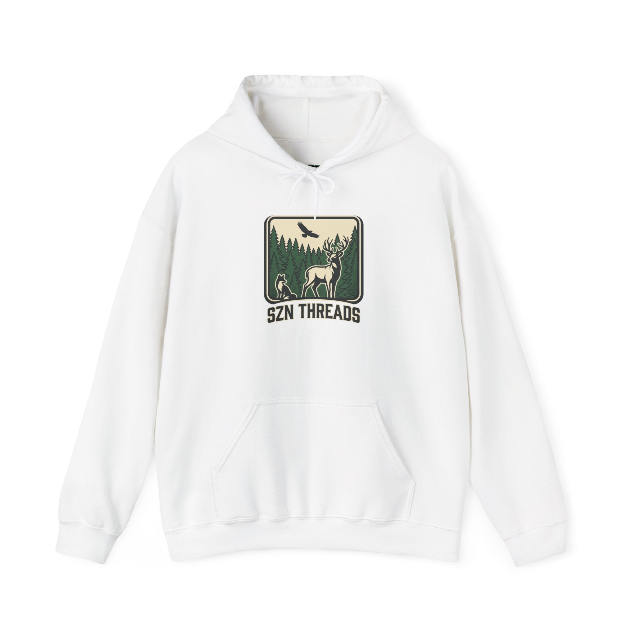 Woman’s Forest Deer Logo Hoodie | SZN THREADS Wilderness Badge