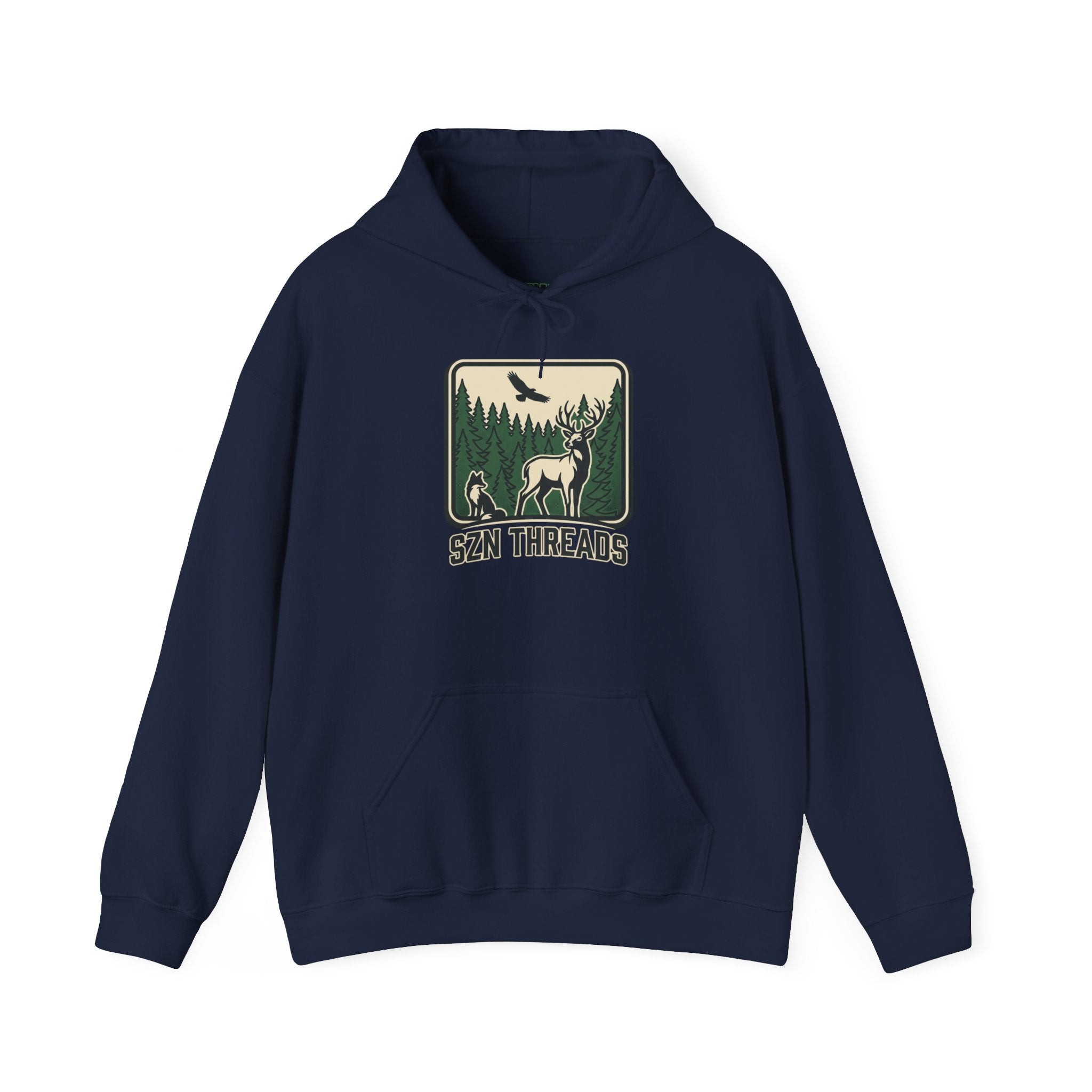 SZN Threads Forest Deer Hoodie — Outdoor Adventure Pullover