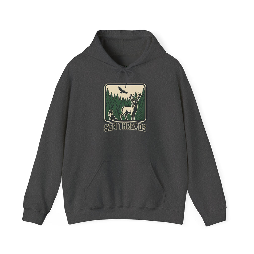 SZN Threads Forest Deer Hoodie — Outdoor Adventure Pullover