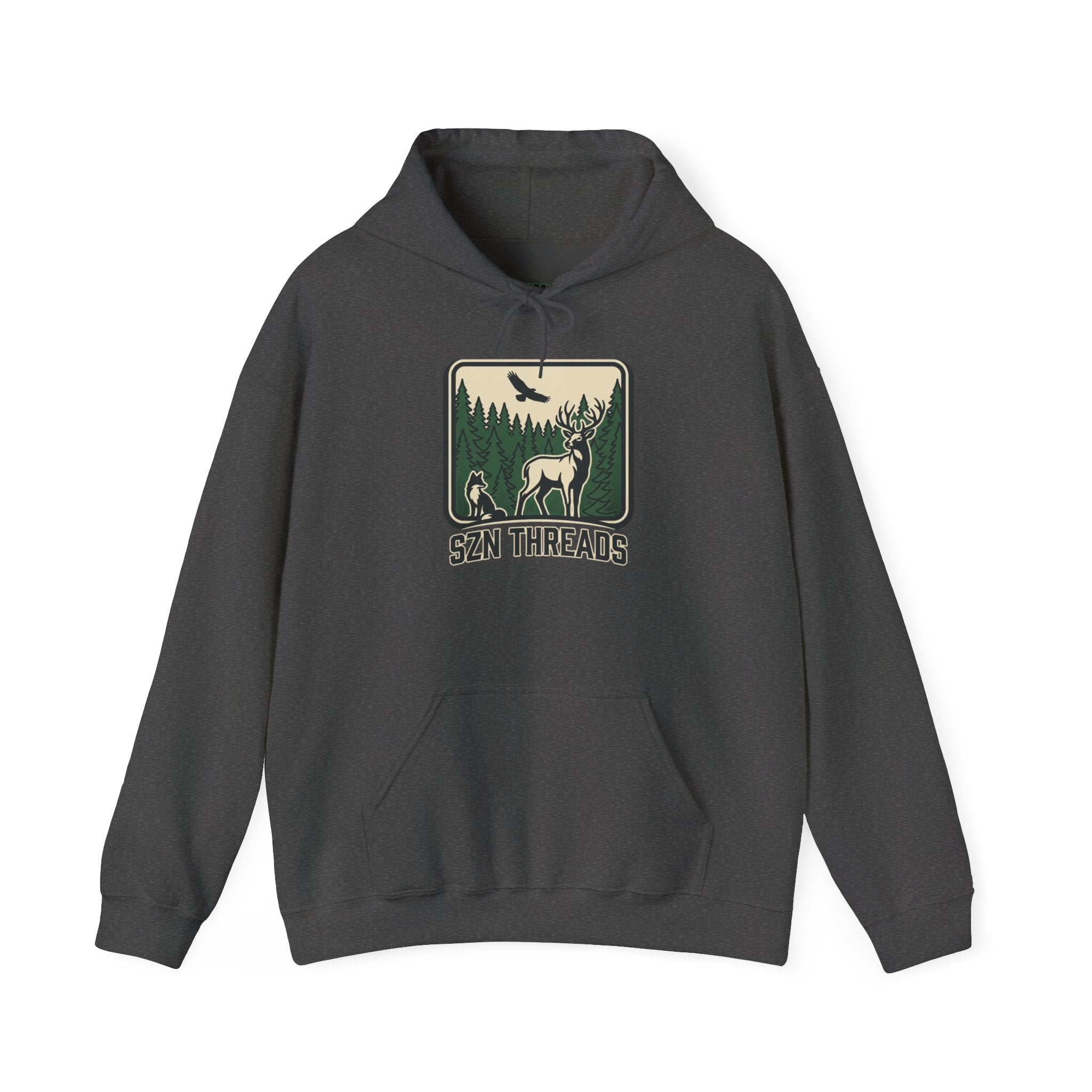 SZN Threads Forest Deer Hoodie — Outdoor Adventure Pullover