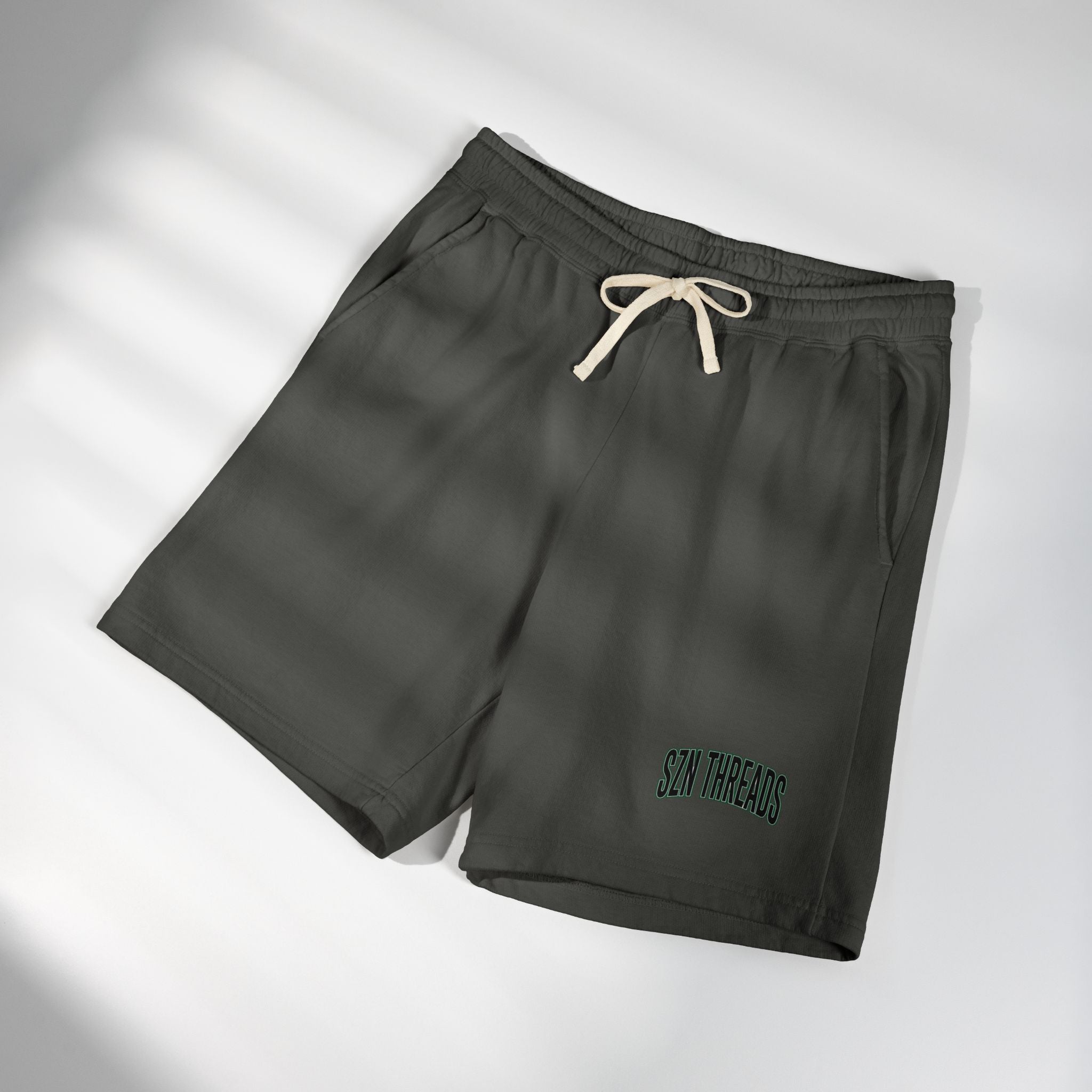 Men’s SZN THREADS logo Sweat Shorts | Garment-Dyed Fleece