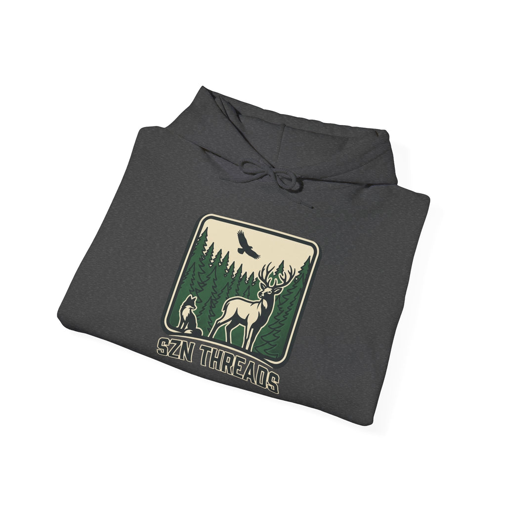 SZN Threads Forest Deer Hoodie — Outdoor Adventure Pullover