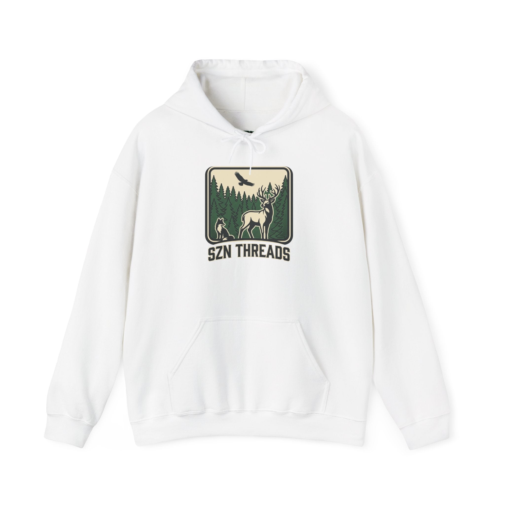 SZN Threads Forest Deer Hoodie — Outdoor Adventure Pullover